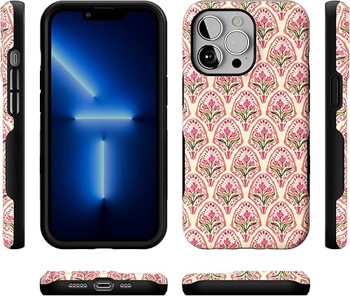 Vista 684 de Casely iPhone 13 Pro Case Compatible with MagSafe Blue Marble Case