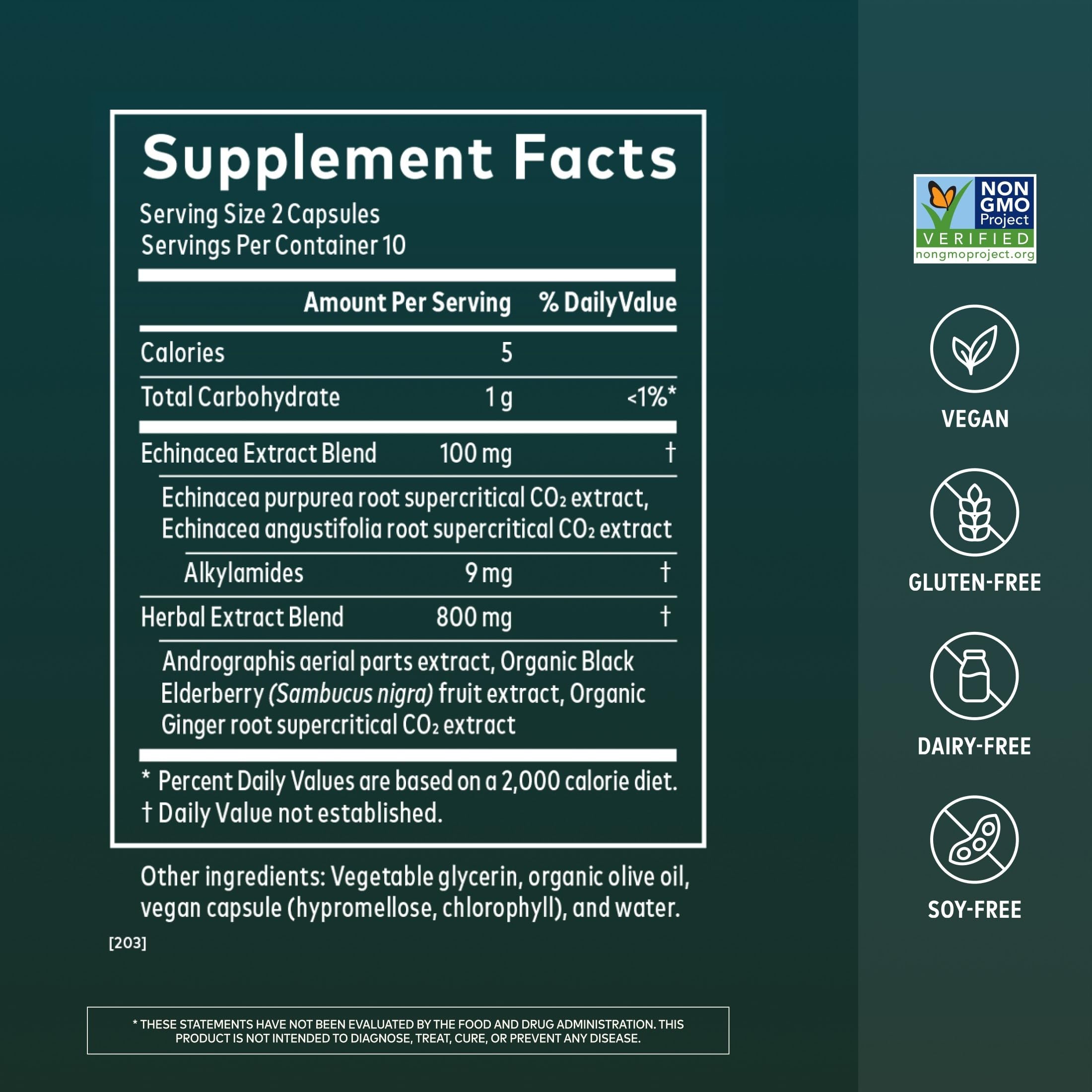 Gaia Herbs Quick Defense, 20 Vegan Capsules, 10 Servings — Amazon image 2