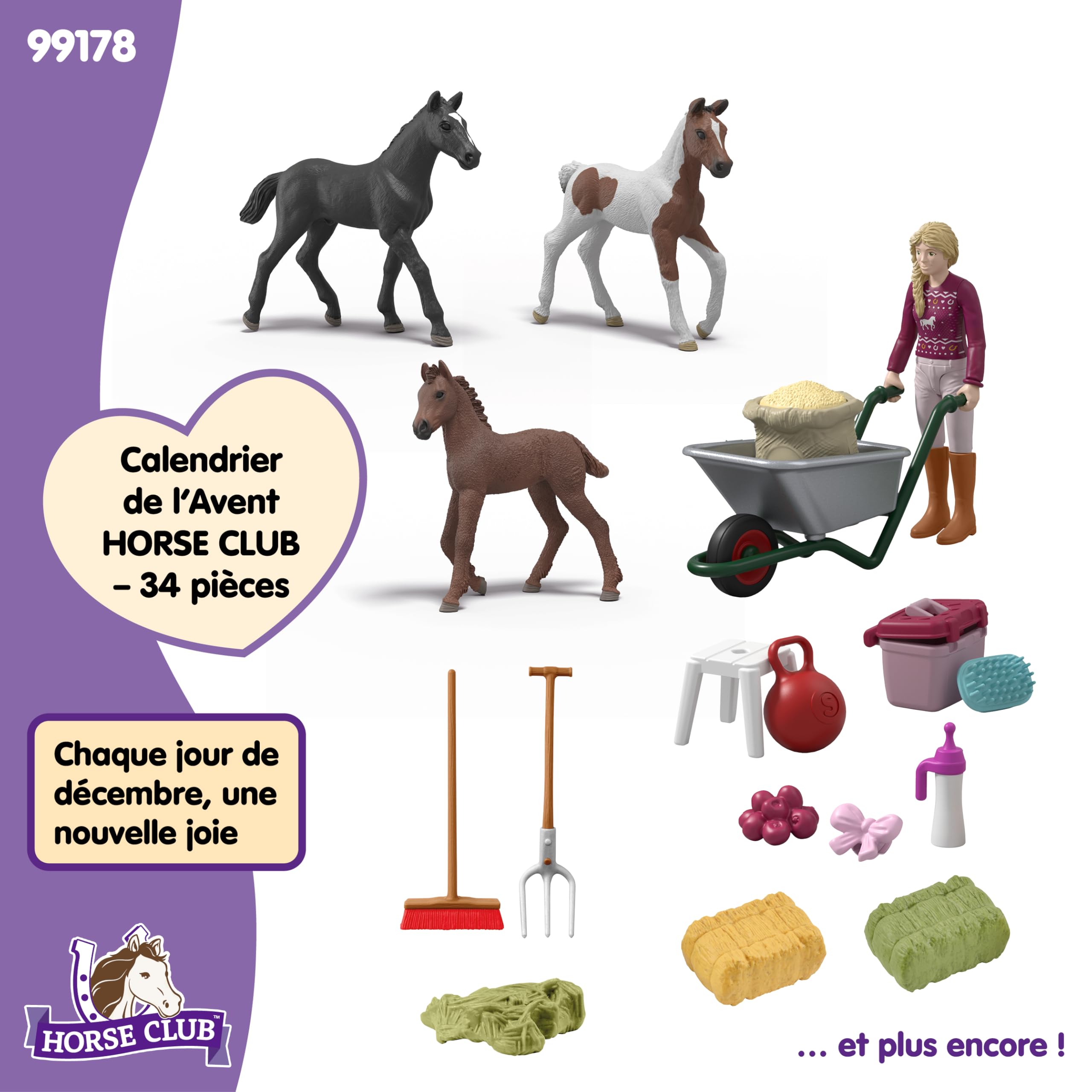 schleich HORSE CLUB Advent Calendar 2025 – Foal Breeding Christmas