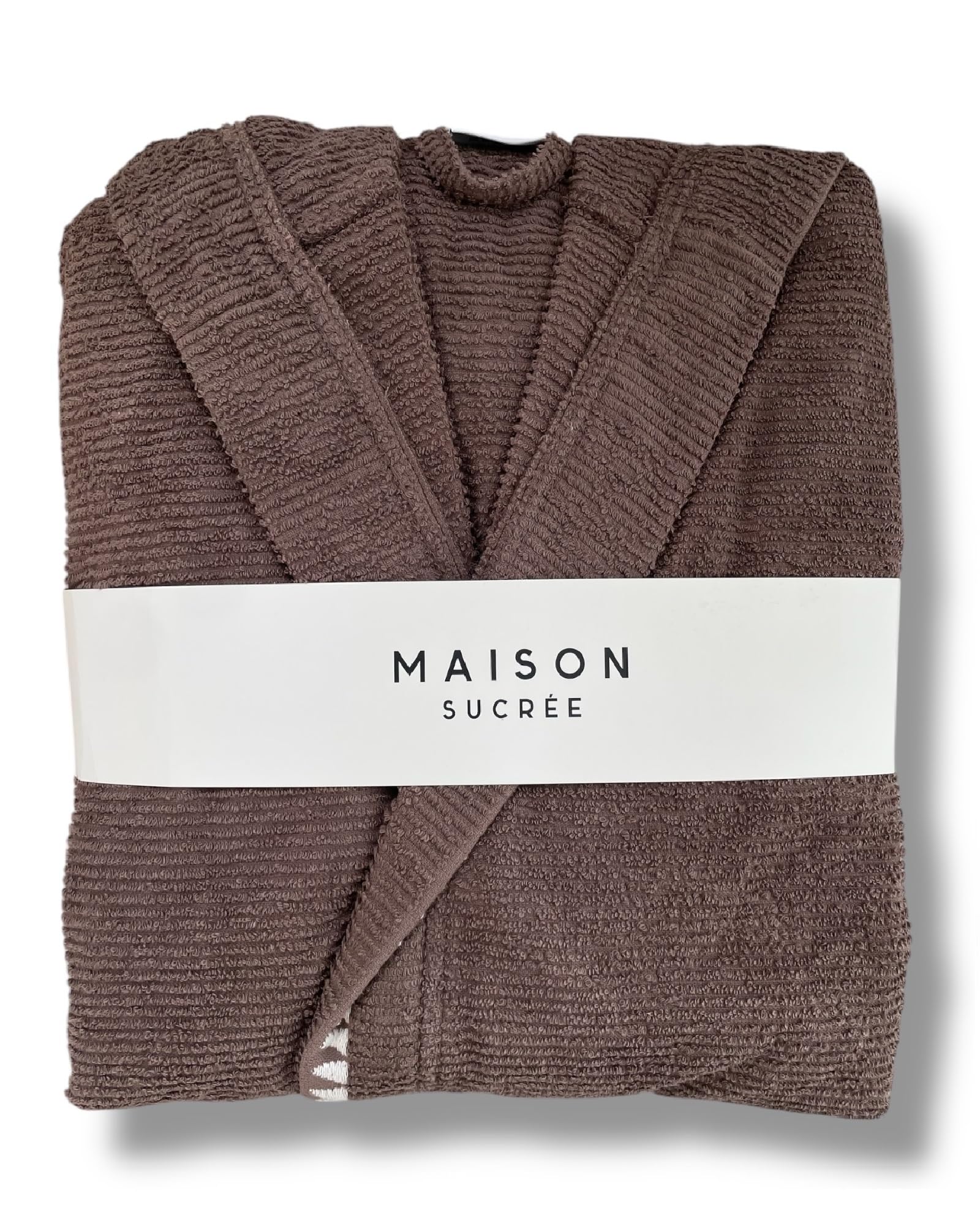 Accappatoio Unisex in Spugna 100% Cotone Art. Brera Con Cappuccio Tasche e Cintura 350 GSM Taglie S-XXL