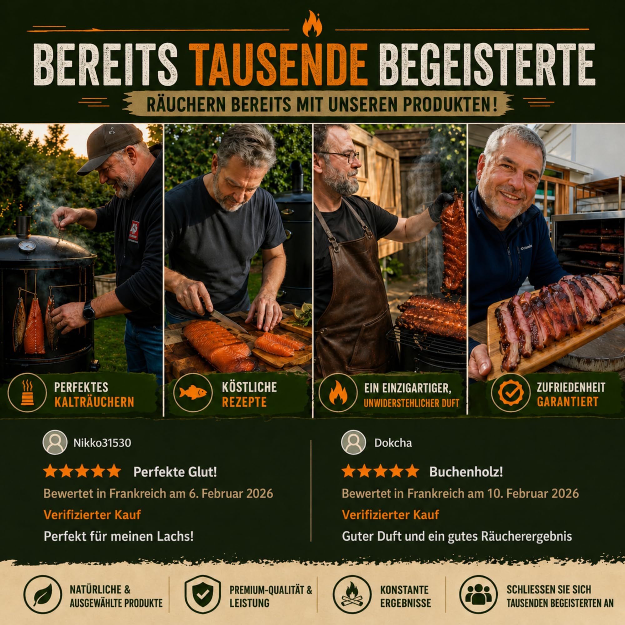 Premium Räuchermehl Buche 9 kg – 100% natürlich–Feine Buchenspäne (0,5 mm-1 mm) für Kalträuchern & Heißräuchern – Perfekt für Kaltrauchgenerator, Fleisch & Fisch–Ideal für Räucherofen–Gratis E-Book