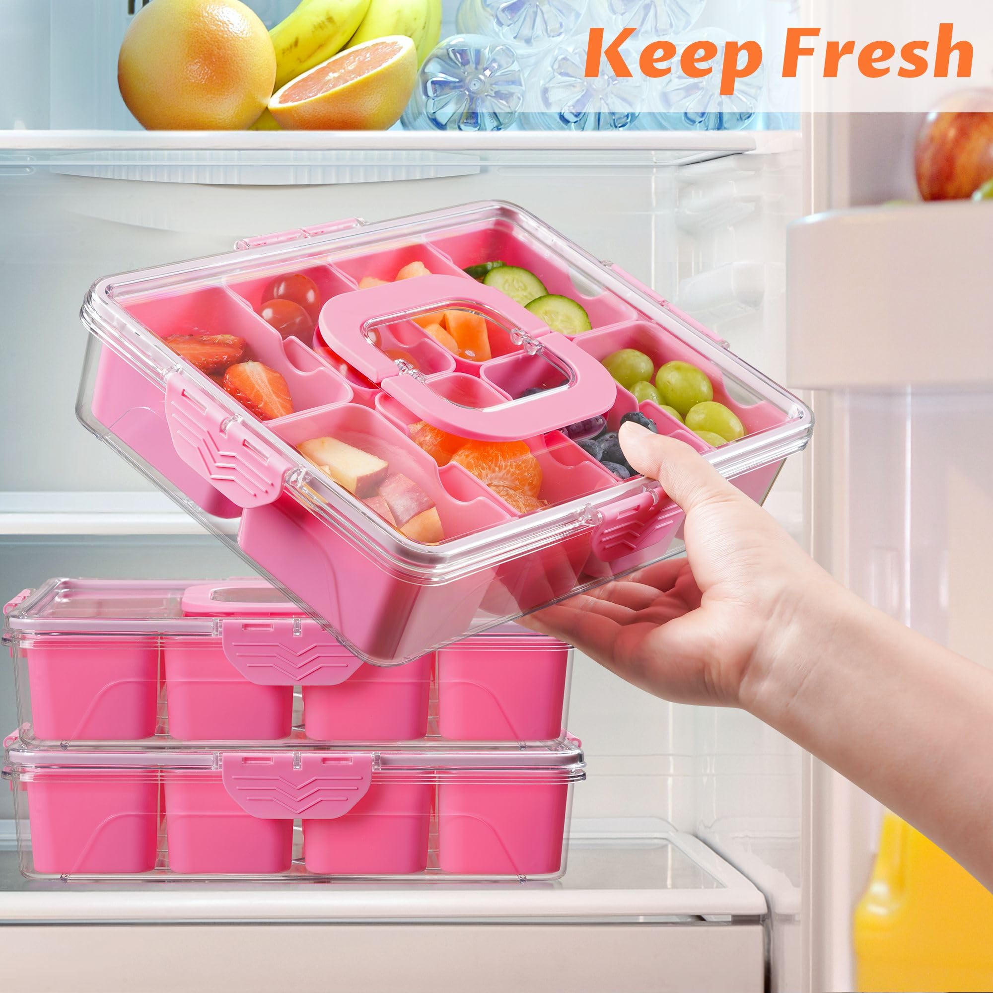 Amazon.com | Snackle Box Container, Dishwasher Safety - Divided