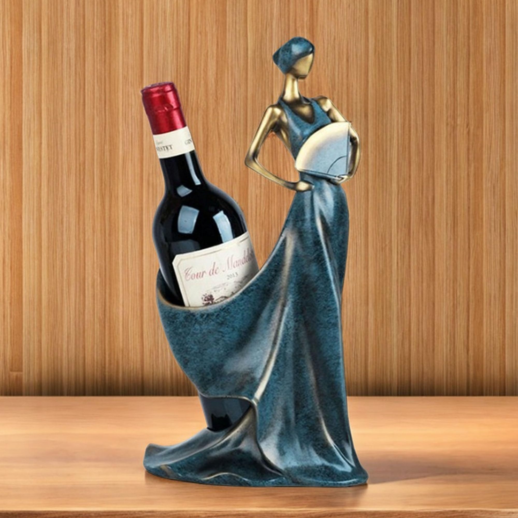 Casiers à Vin Porte Bouteille Porte Comptoir et Support Table à Manger Ornements de Pièce Maîtresse, Casier à Vin Range, Stockage Armoire Décoration Intérieure Cadeaux pour Les Amis Noël