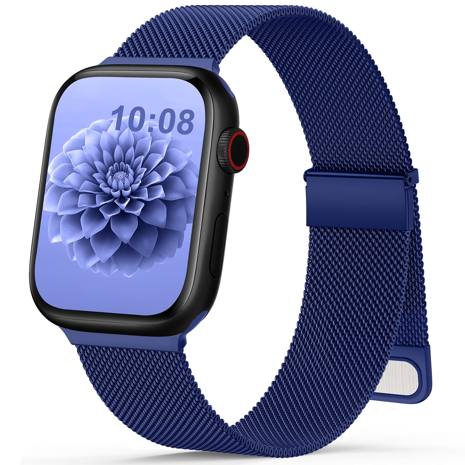 Ersatzarmband Kompatibel mit Apple Watch Armband 40mm 41mm 42mm 44mm 38mm 45mm 46mm 49 Damen Herren Einstellbar Magnetisch Metall Edelstahl Armbänder für iWatch SE Ultra Series 11 10 9 8 7 6 5 4 3 2 1