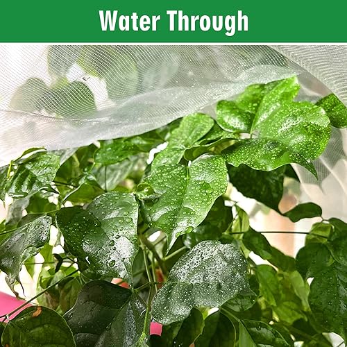Miniatura 4 de Malla de jardín de 10 x 24.5 pies, malla 80 ultra fina para protección, verduras, flores, cultivos, árboles frutales, insectos y cubierta de plantas