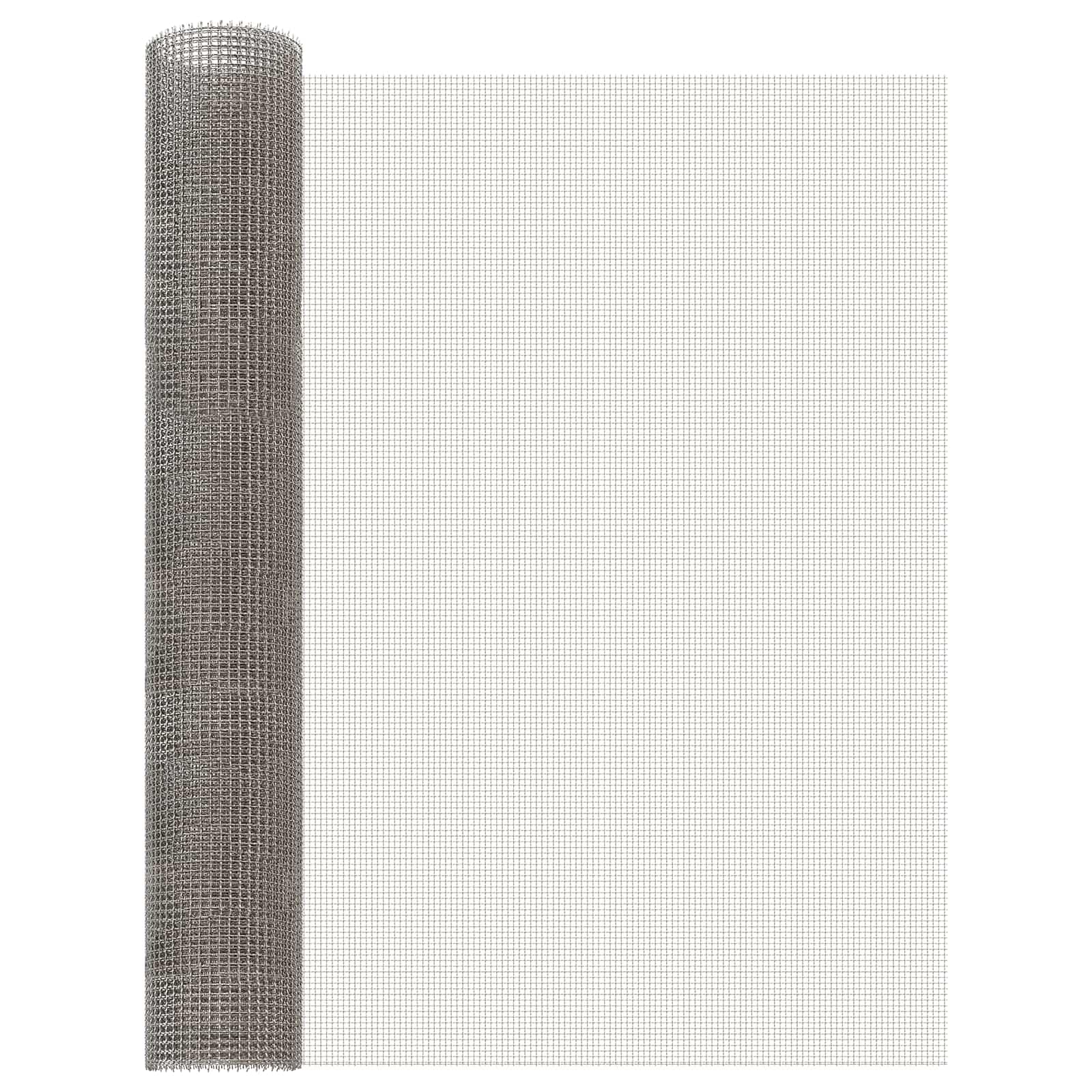 Rete Metallica in Acciaio Inox 80x200 cm, 3 Mesh per Giardino | Griglia metallica modellabile per recintare alberi e piante in giardino o creare coperture per l'orto domestico.