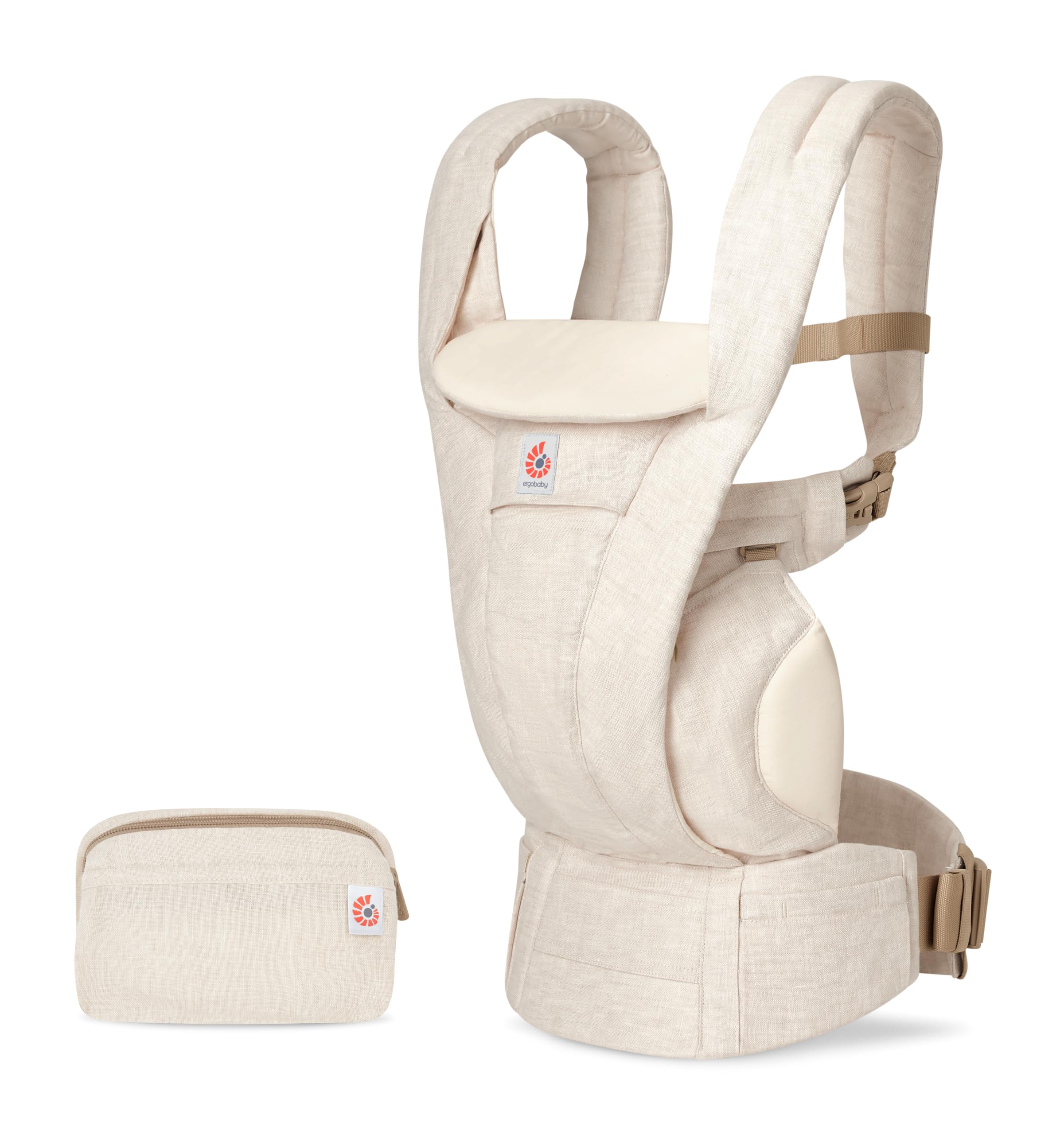 Linen BG Deluxe 4 Position Ergonomic Baby Carrier Ergobaby Linnen creme