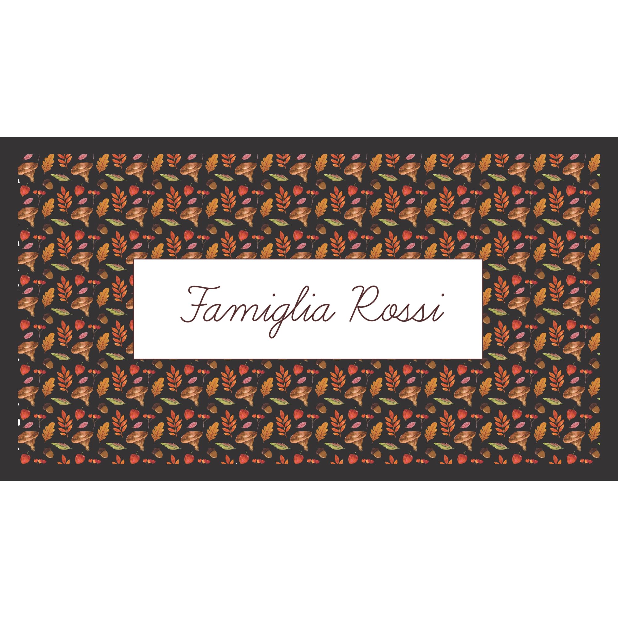 IDEA INDEPENDENT - Hello, Autumn Breeze - Paillasson personnalisé en caoutchouc recyclé Paillasson d'extérieur et intérieur idée cadeau pour la maison 40 x 70 cm 100 % fabriqué en Italie