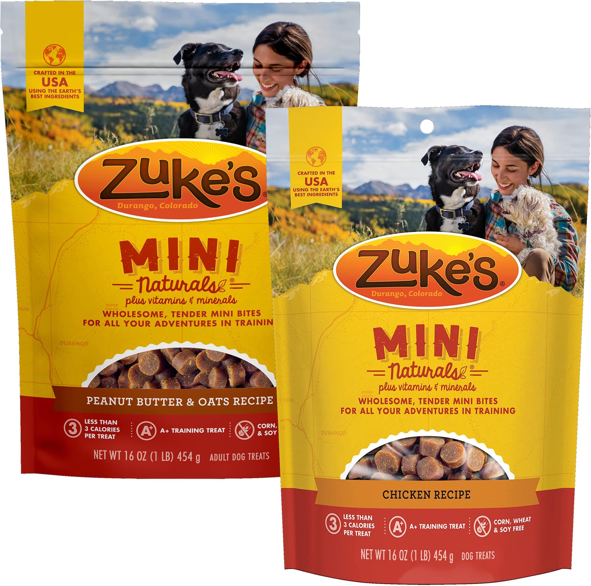 Zuke's 61057 Superfood Blend Natural Dog Treats with Bold
