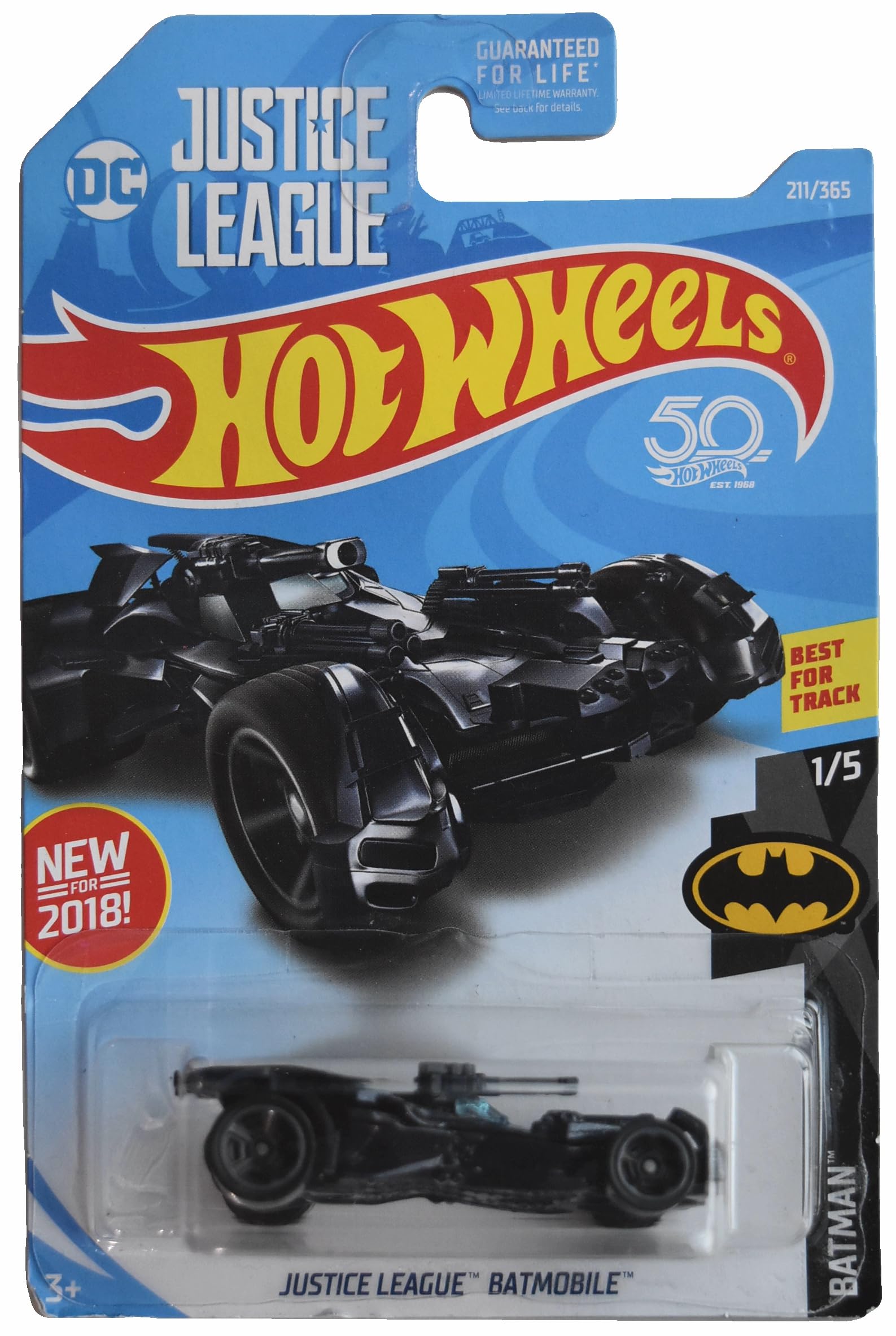 Amazon | Hot Wheels Justice League バットモービル、バットマン 1/5