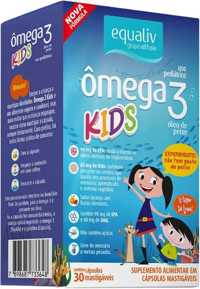 Omega 3 Kids com 30 Cáps Mastigáveis