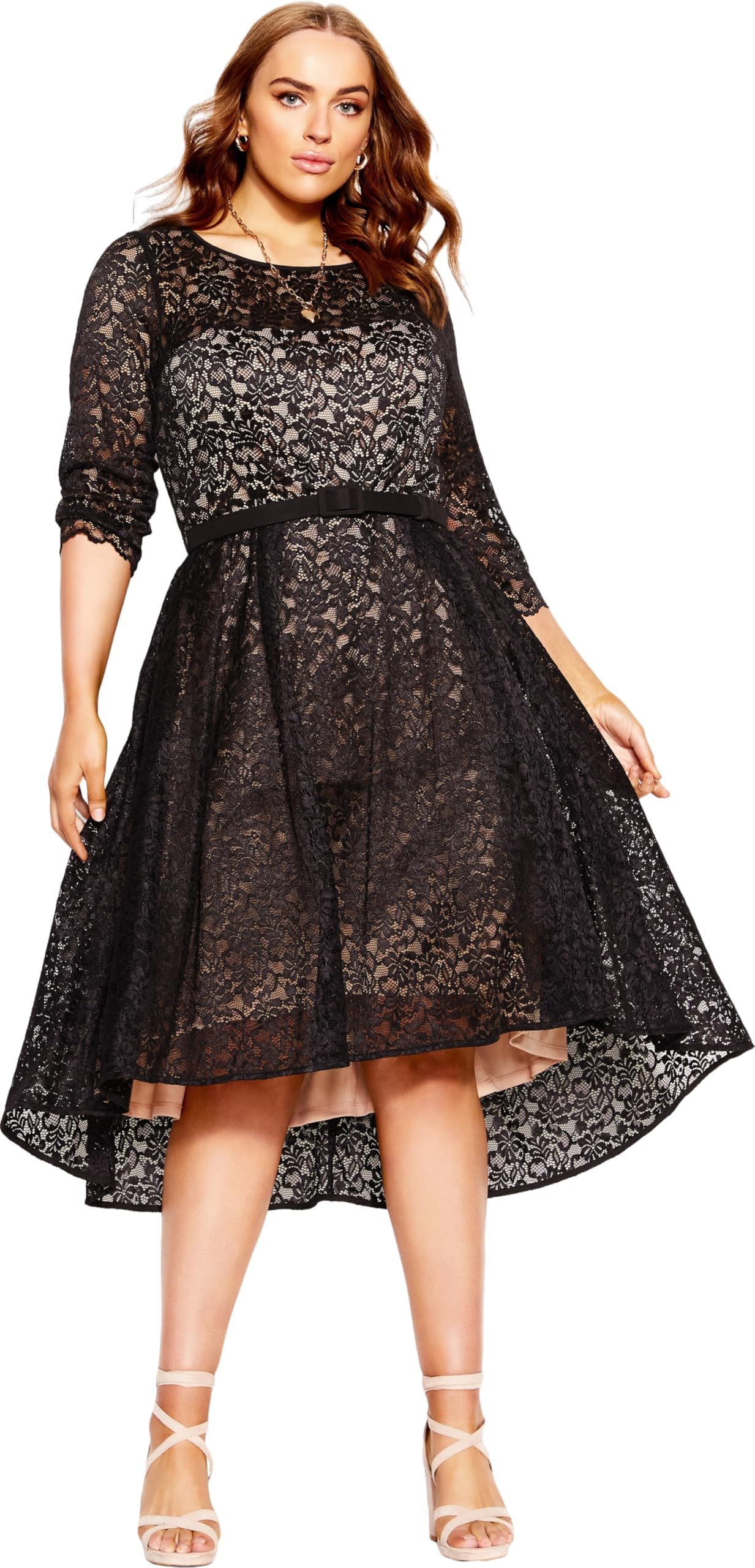CITY CHIC Women's Plus Size Dress Lace Lover Ff, Black, 12 Plus :  Amazon.com.au: Clothing, Shoes & Accessories