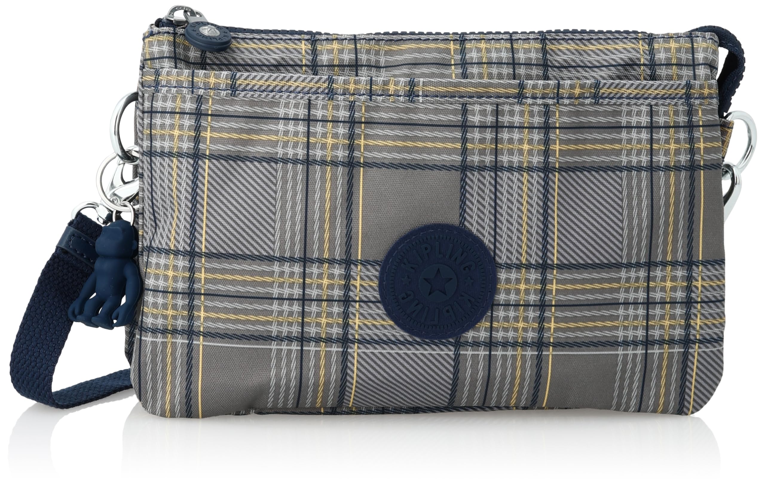 Amazon | [キプリング] 日本限定 RIRI Blue Grey Plaid