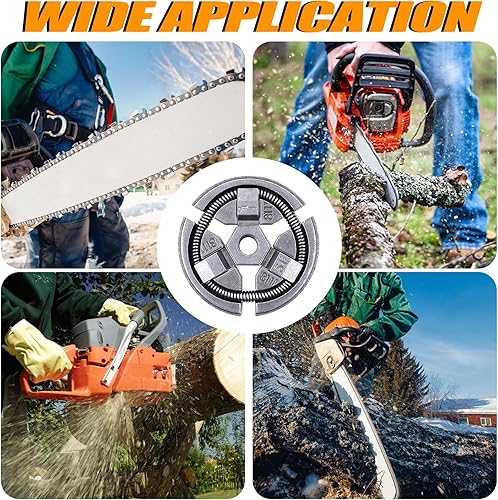 Miniatura 6 de Piñón de borde de tambor de embrague 3/8"-7T Beaing para Husqvarna 50, 50 Special, 51, 51 Epa 55, 55 Epa, 55 Rancher, 55 Rancher Epa Motosierra