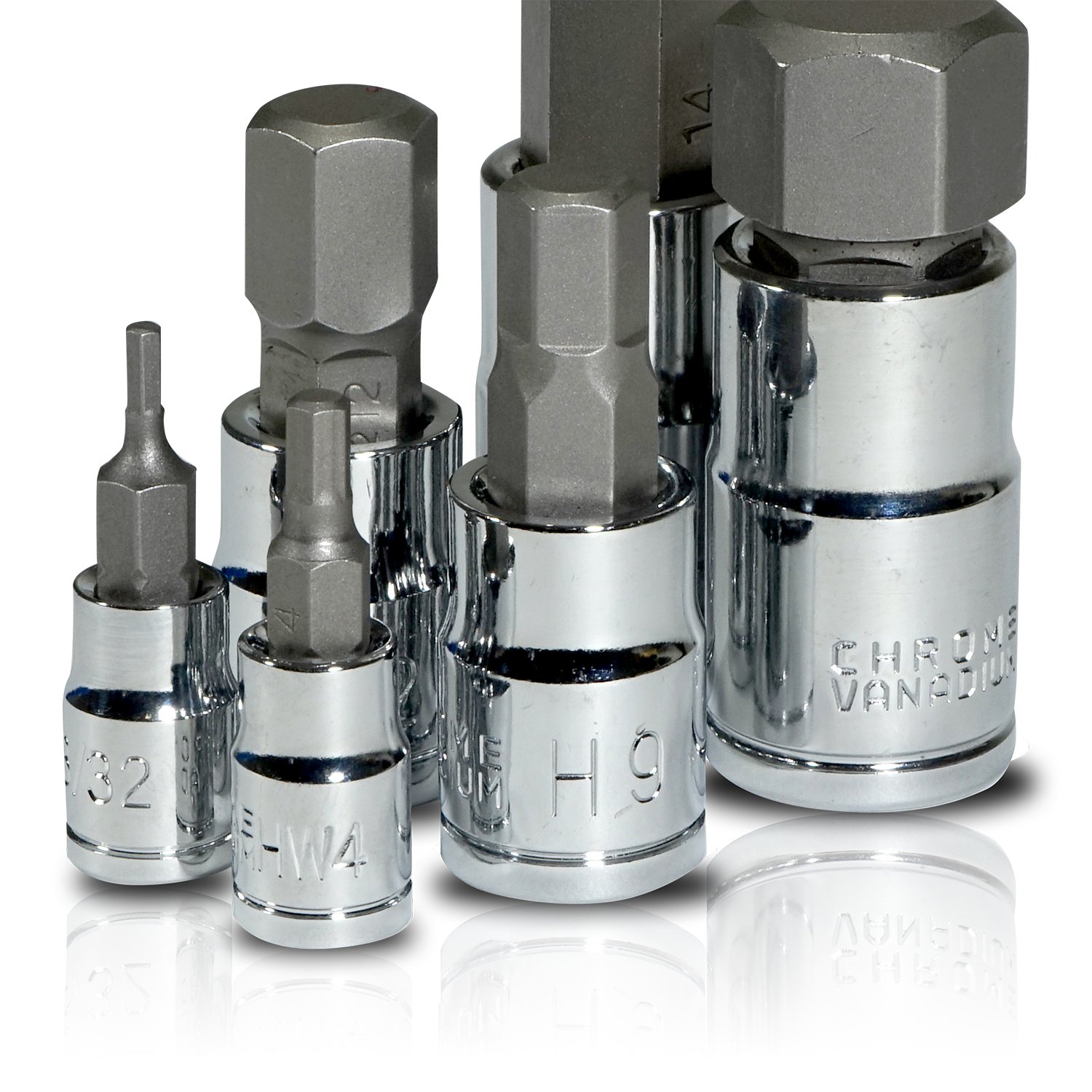 Amazon.co.jp: マスター六角ビット32点セット SAEとメトリックソケット