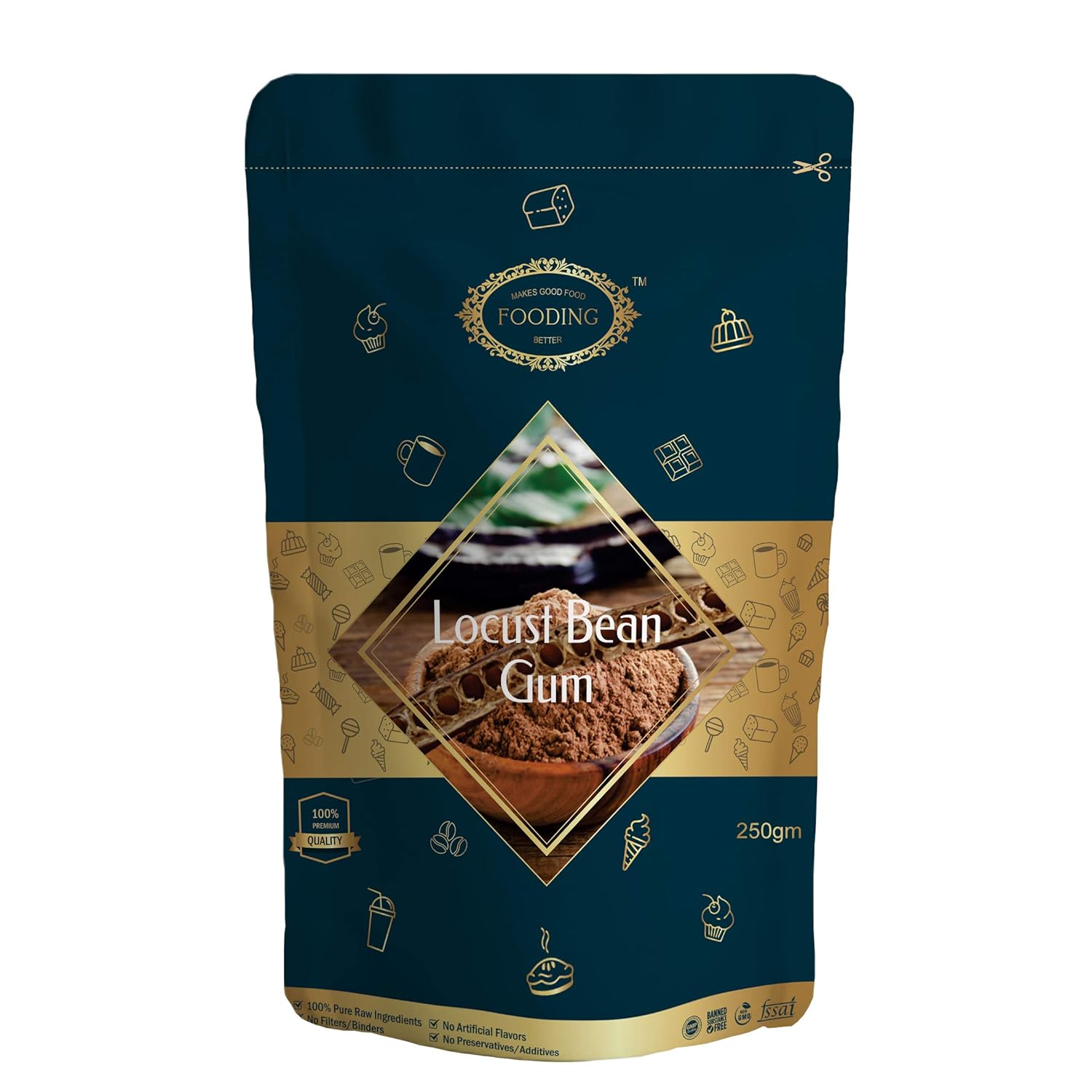 Fooding Locust Bean Gum Powder, 250gm Amazon.in Grocery & Gourmet Foods