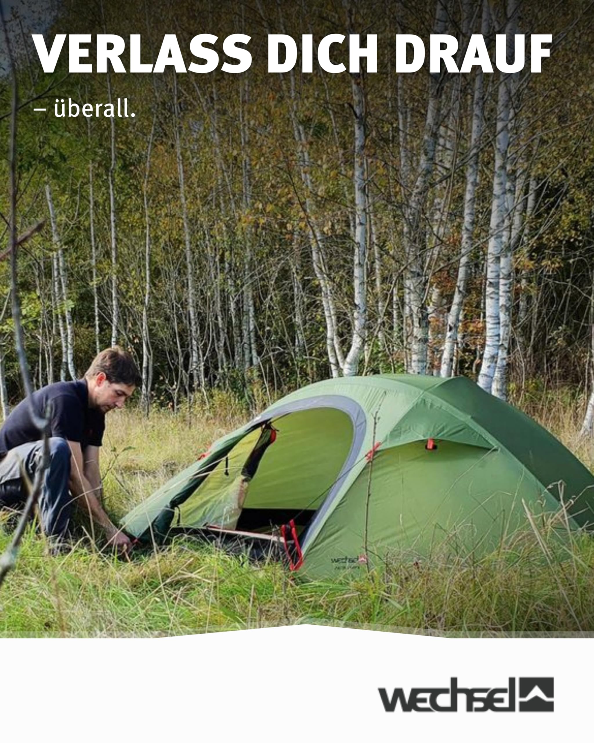Wechsel Groundsheet Pathfinder I Schwarz I robuste Zelt-Unterlage Boden I Zeltplane wasserdicht mit 7000mm Wassersäule I Bodenplane aus 75D Polyester I Camping-Plane zum Schutz vor Nässe & Schmutz