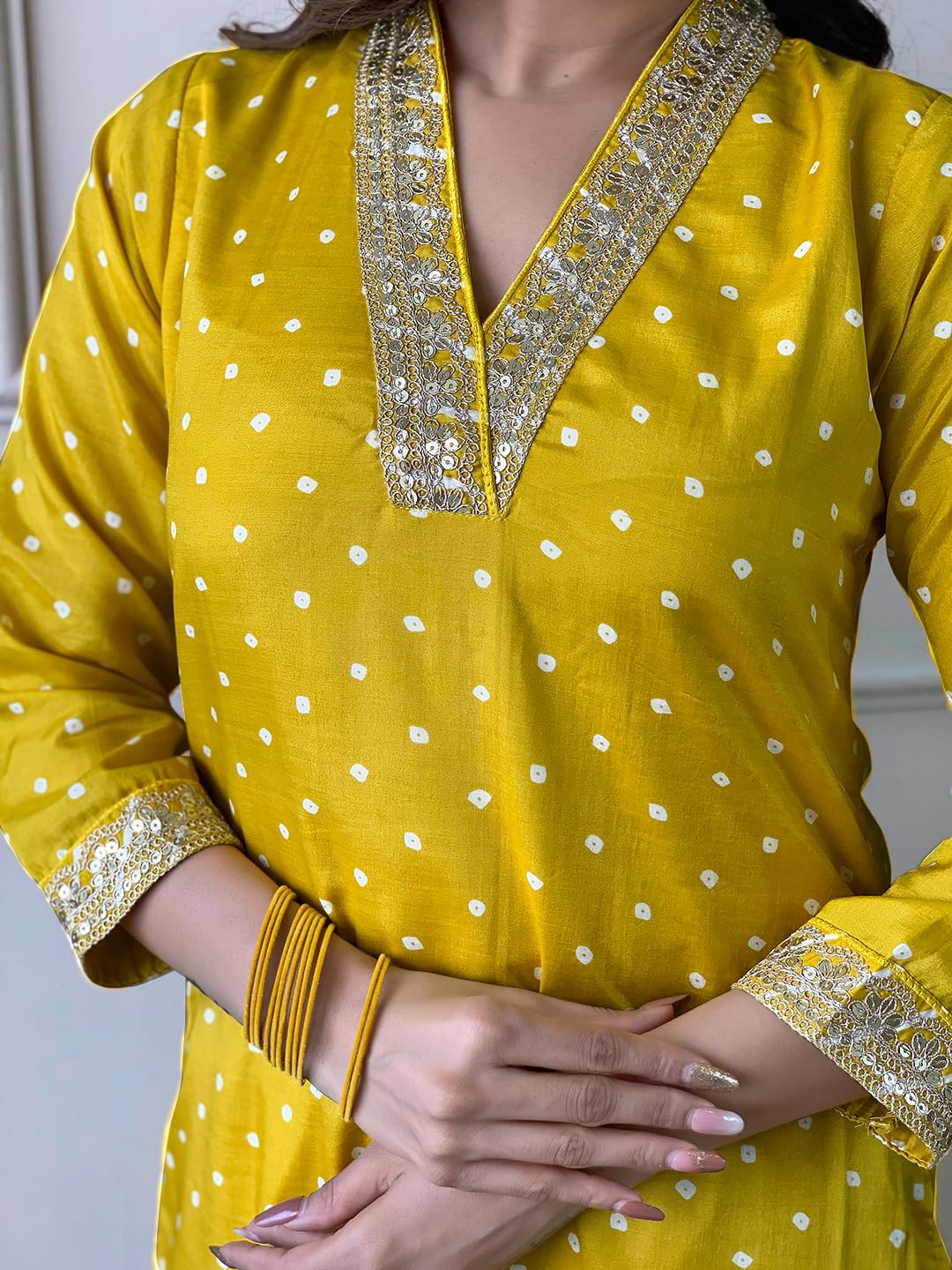 Naixa Women's Rayon Cotton Lining Embroidered Straight Kurta with Pant and Dupatta Sets (NX-470) - Image 5