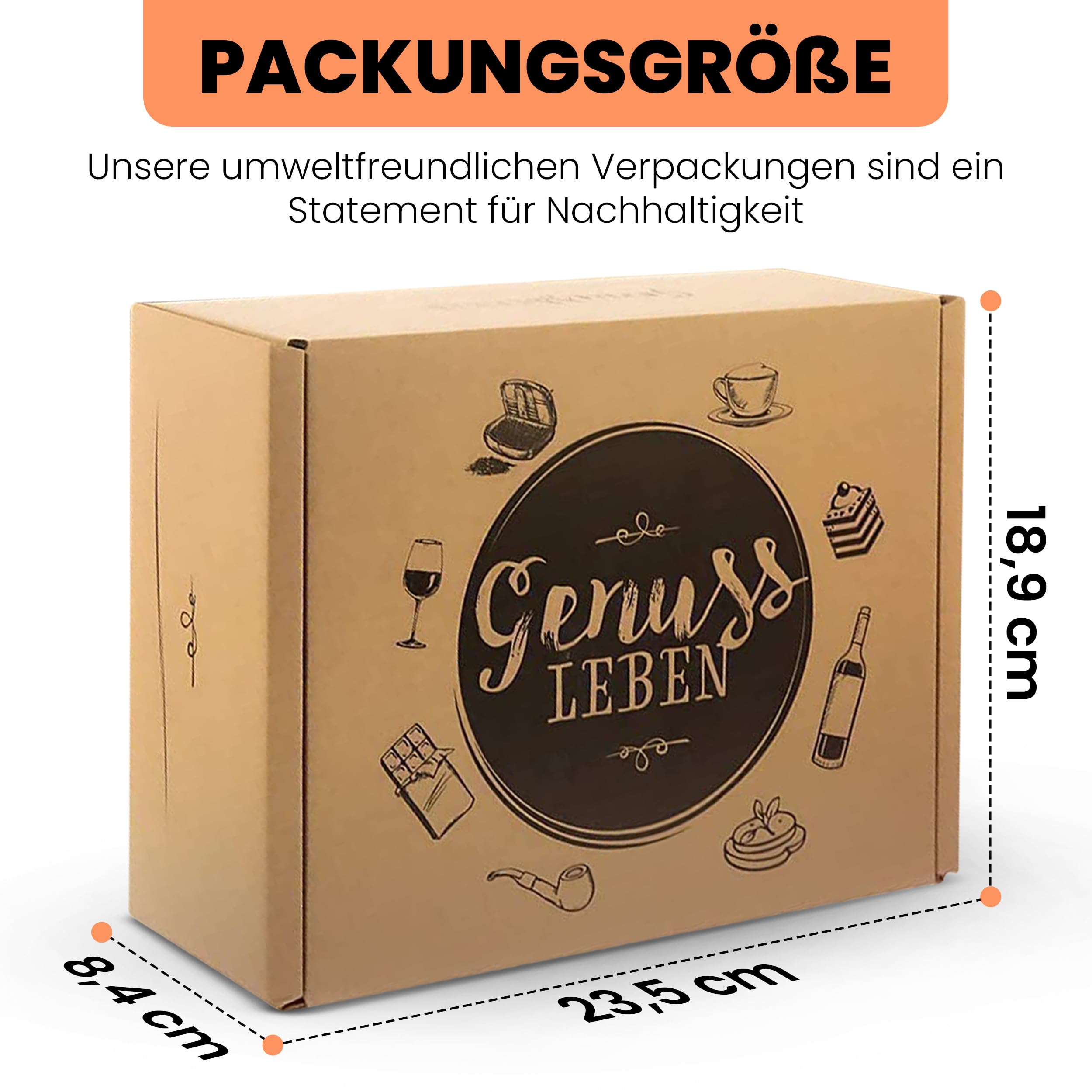 Genussleben Frühstücksbox mit ca. 900g Konfitüre, Marmelade, Honig, Haselnusscreme in vielen Geschmacksrichtungen, ca. 35 kleine Portionen im Mix für Büro, Familie oder Camping.
