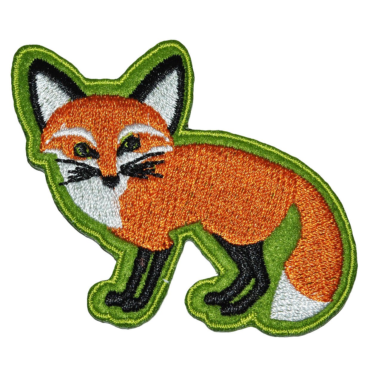 Bügelbild Fuchs – Gestickter Aufnäher, Ca. 5x7,5 Cm – Zum Aufbügeln Oder Annähen, Für Kleidung & Accessoires