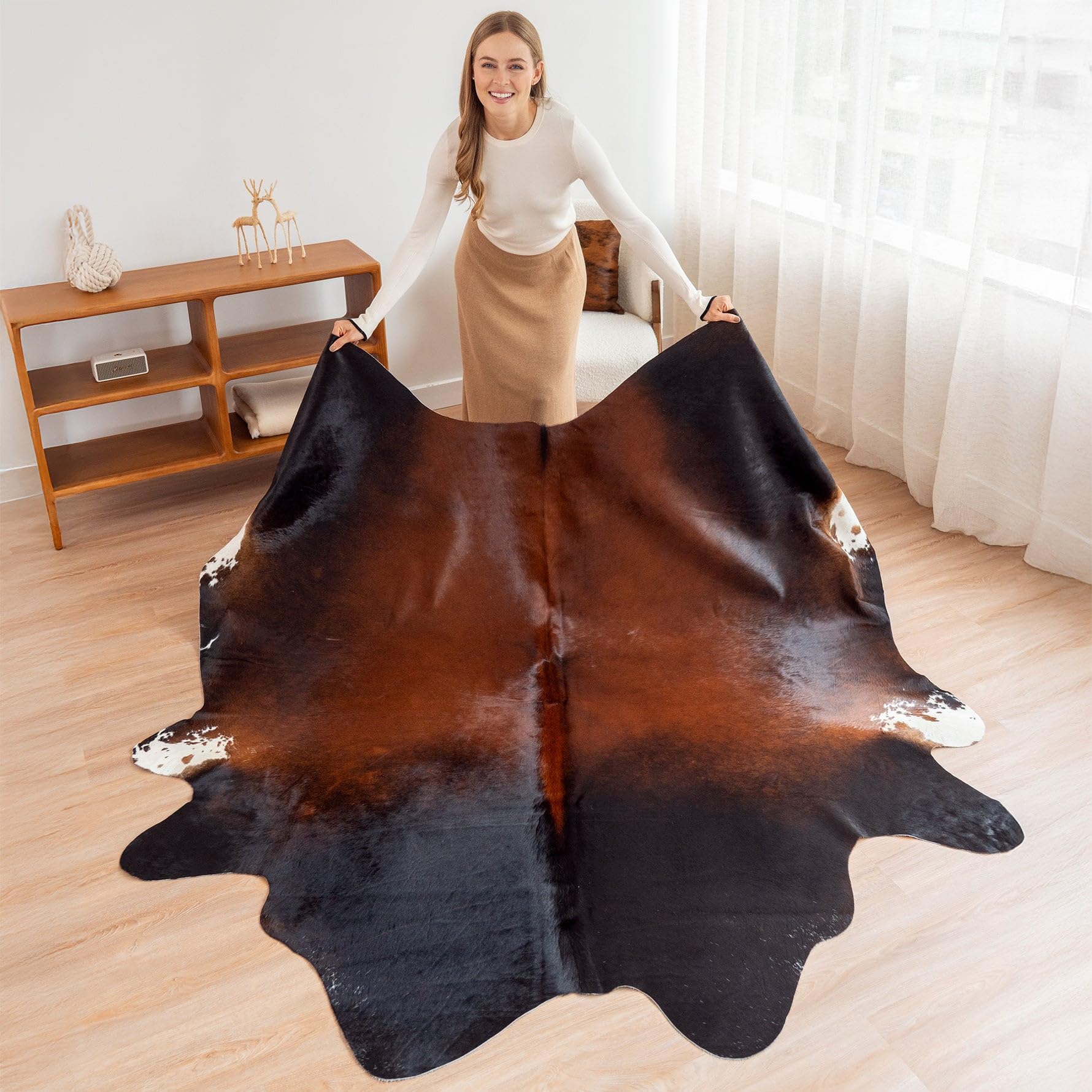 ecowhides Brazilian Mahogany Cowhide Rug