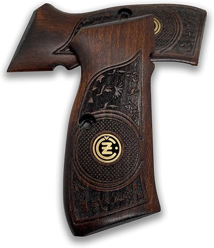 Miniatura 3 de Para CZ-75 Grips CZ85 Grips 75B CZ 75 SP-01 75B CZ 7585 Tamaño completo hecho a mano de madera de nogal