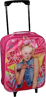 Nickelodeon JoJo Siwa Girl's 15" Collapsible Wheeled Pilot Case - Rolling Luggage