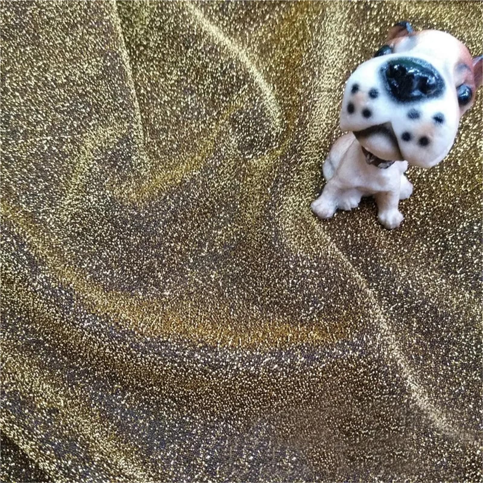 Tela brillante de poliéster metálico con purpurina para coser ropa, vestidos, decoración de fiestas, dorado, negro, blanco, verde (9,150 cm x 3 yardas)