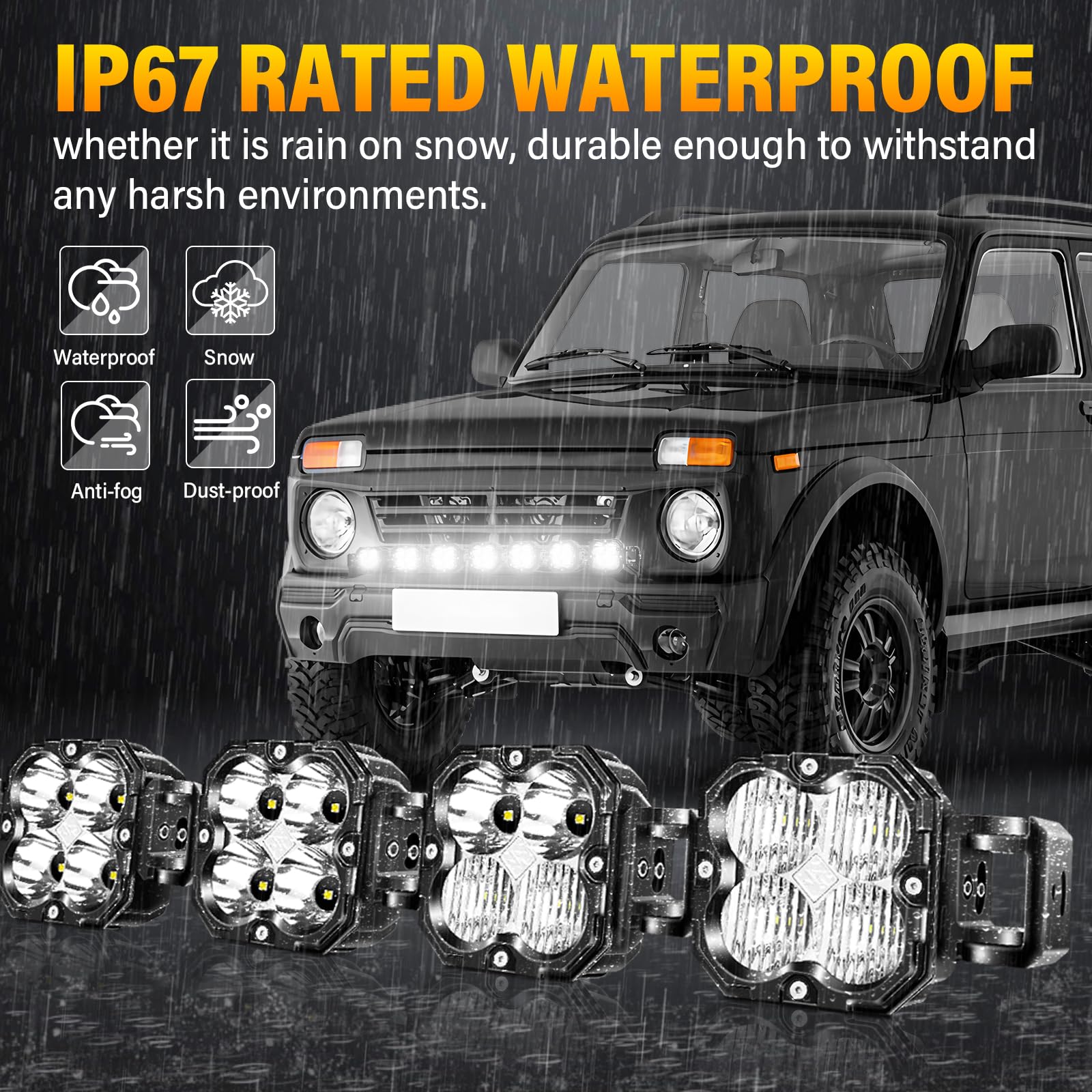 Willpower Barra de Luz LED 117 cm 46" 210W 17500LM Barras Luminosas LED 12V 24V Largo Alcance para 4x4 Tractor Coche Camion Barco Offroad, 6000K Bianco, IP67 Impermeabile, Con DT Kit de Cableado