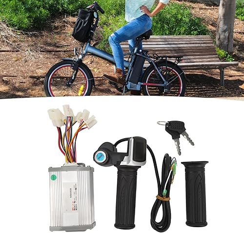 Miniatura 5 de Alomejor Kit de controlador de bicicleta eléctrica 24 V 800 W con pantalla cuadrada Pantalla digital acelerador agarre para triciclos eléctricos