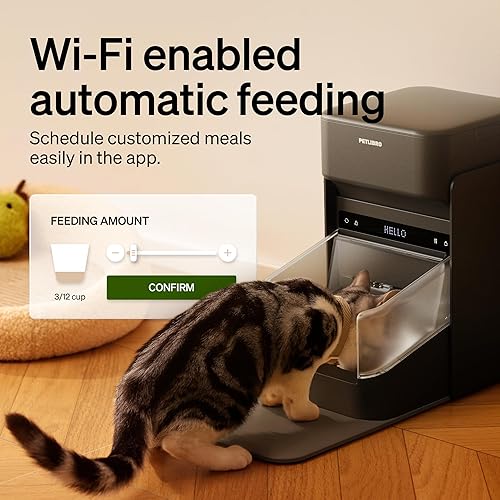 Miniatura 7 de PETLIBRO Alimentador automático RFID para gatos con 6 paquetes de bolsa desecante de alimentos para mascotas, sensor de collar para comidas