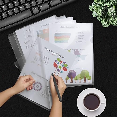 Miniatura 7 de Carpeta transparente para documentos, 100 unidades, tamaño A4