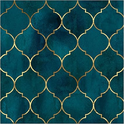 Amazon Haokhome 剥がして貼るだけ壁紙 グラフィック トレリス エメラルド サファイアブルー ゴールド 取り外し可能なコンタクトペーパー ホーム バスルーム デコレーション 17 7インチ X 10フィート Diy 工具 ガーデン Amazon Haokhome 剥がして貼るだけ壁紙 グラフィック トレリス エメラルド サファイアブルー ゴールド 取り外し可能なコンタクトペーパー ホーム バスルーム デコレーション 17 7インチ X 10フィート Diy 工具 ガーデン