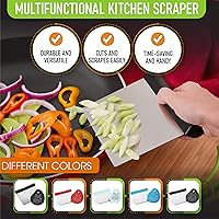 Vista 7 de Spring Chef Batidora de masa grande profesional y raspador de banco de acero inoxidable con raspador de tazón de bono - Paquete de 2 productos