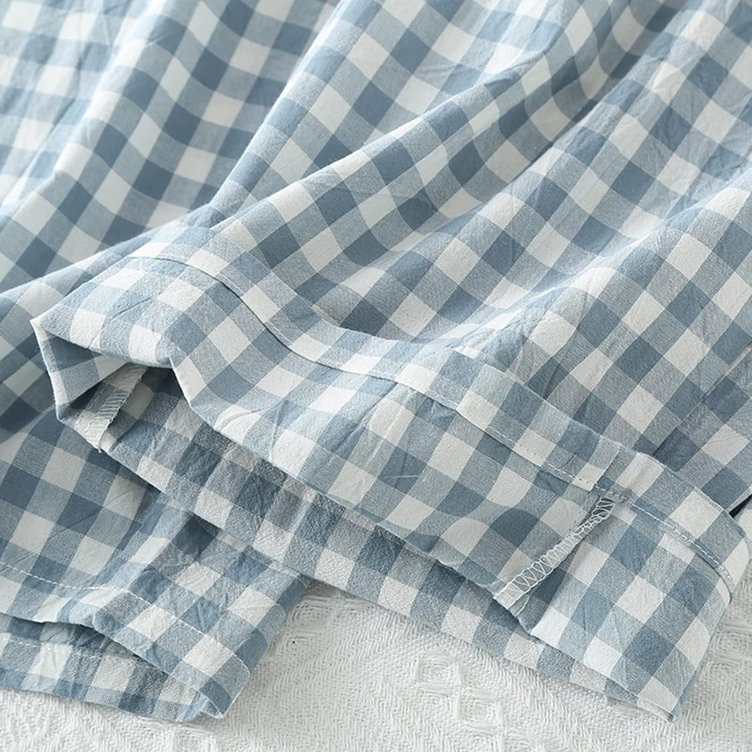 Men's Pajama Pants Cotton Pjs Bottoms Lightweight Pajama Bottoms Woven Knit Pants With Pocket - Image 4