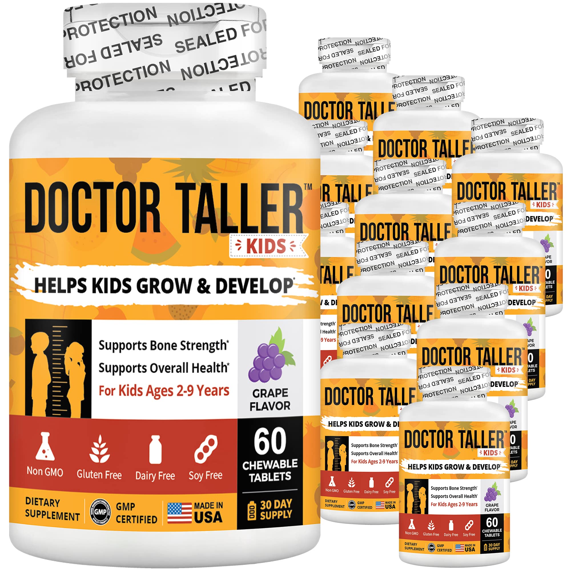 NuBest Doctor Taller Kids with Multivitamins Multimineral Calcium Chewable Tablets Calcium Supplement for Kids Ages 2 to 9