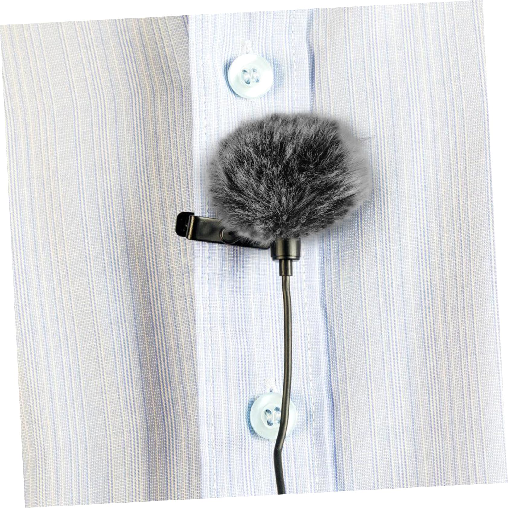 Toyvian Funda De Piel Prueba De Viento Protectora Para Micrófono Filtro Antipop De Pelo Sintético Para Uso Estudio o Grabación Funda Protectora Antiviento