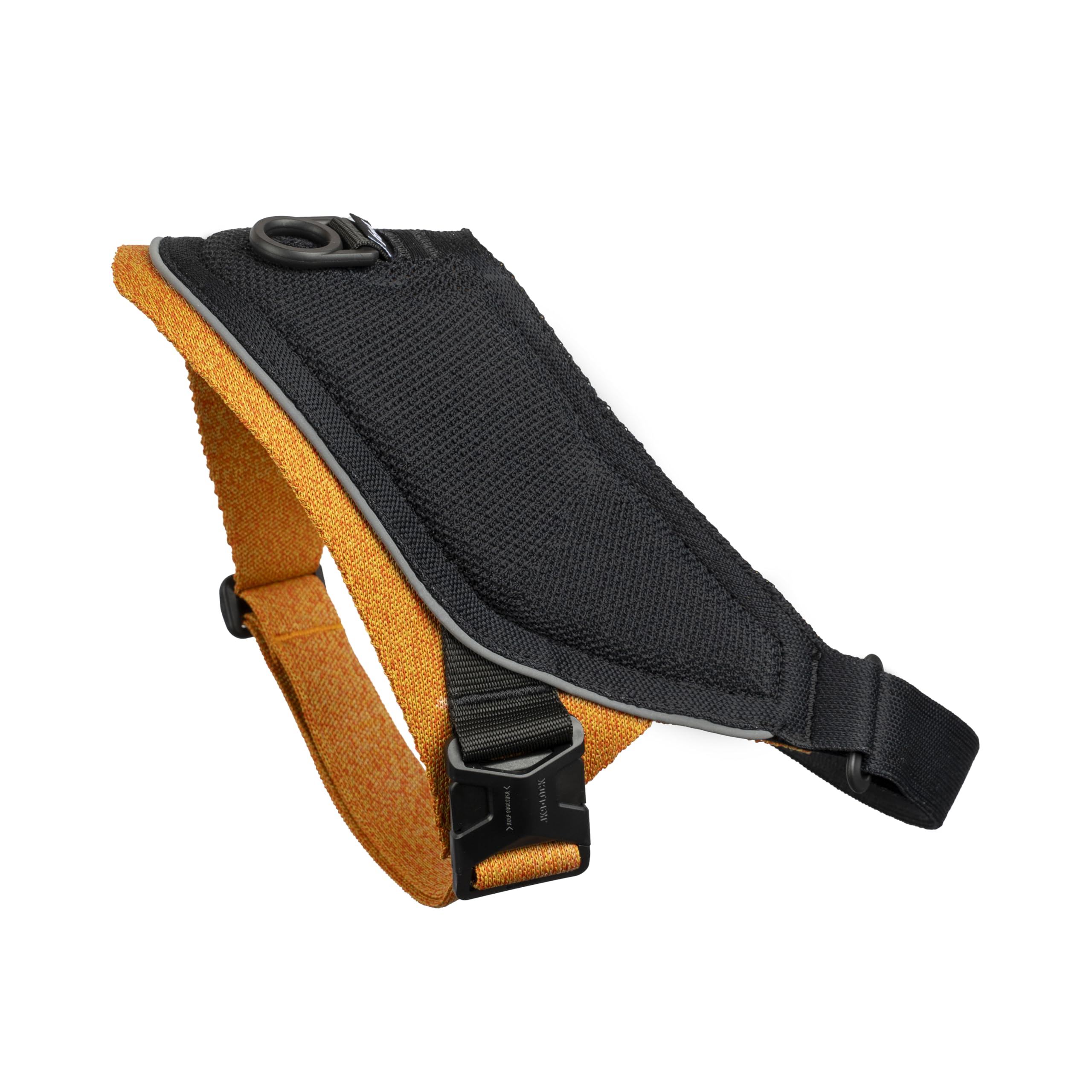 JK9 KnitFit Knitted Dog Harness, Size: XL Yellow-Black - Image 3