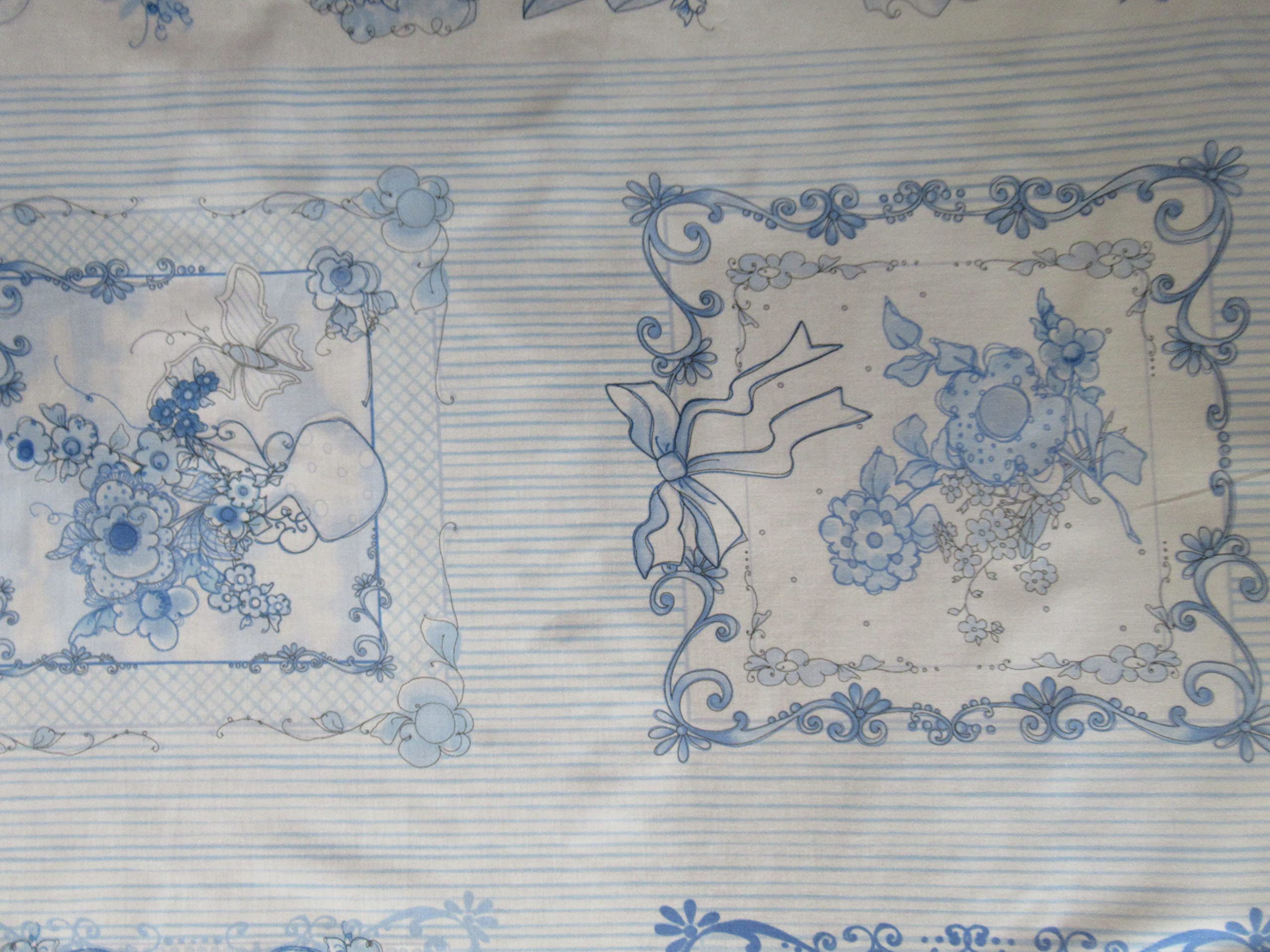 Amazon | Loralie Designs Blue Flora 廃盤柄：ロラライハリス、USA