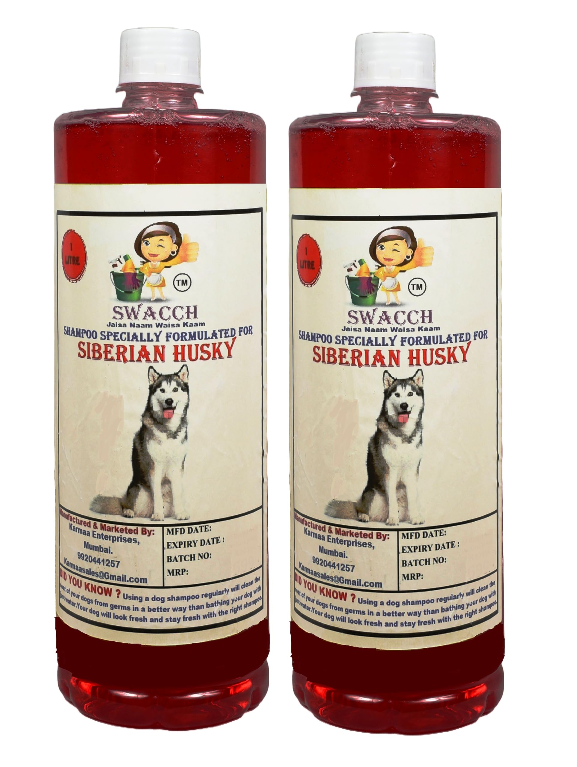 Dog Swacch Shampoo Specially Formulated For Siberian Husky (2 Liters) (Combo Pack Of 2) Jasmine (B0BRB769ZK) Amazon Price History, Amazon Price Tracker