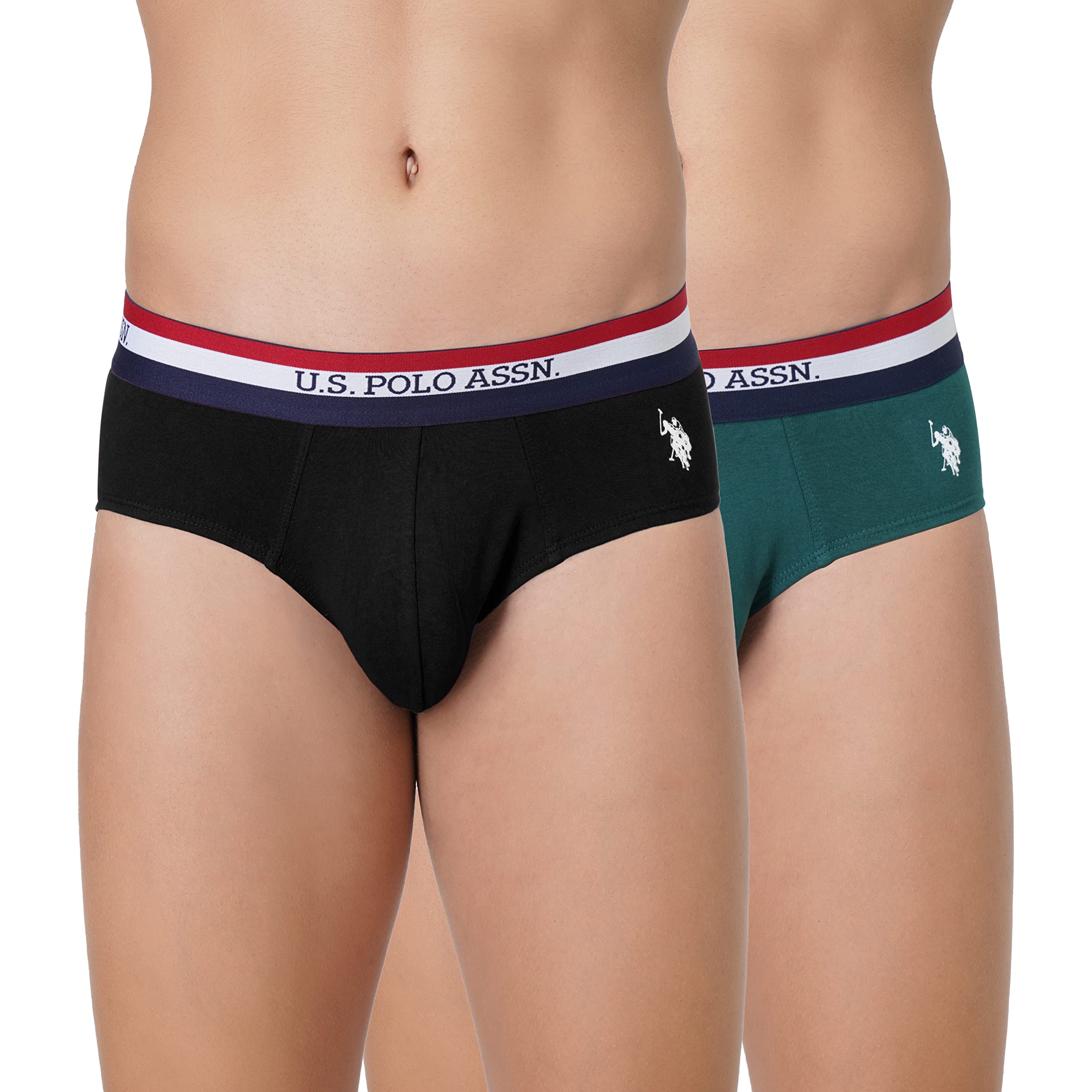 Mens EB002 Anti Microbial Signature Cotton Stretch Underwear Brief -Pack of 2