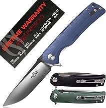 Firebird GANZO FH91-GY Folding Pocket Knife Steel Blade D2 88mm G10 Non-Slip Handle with Clip Camping Hunting Fishing Outdoor Pocket Knife 119g (Grey)