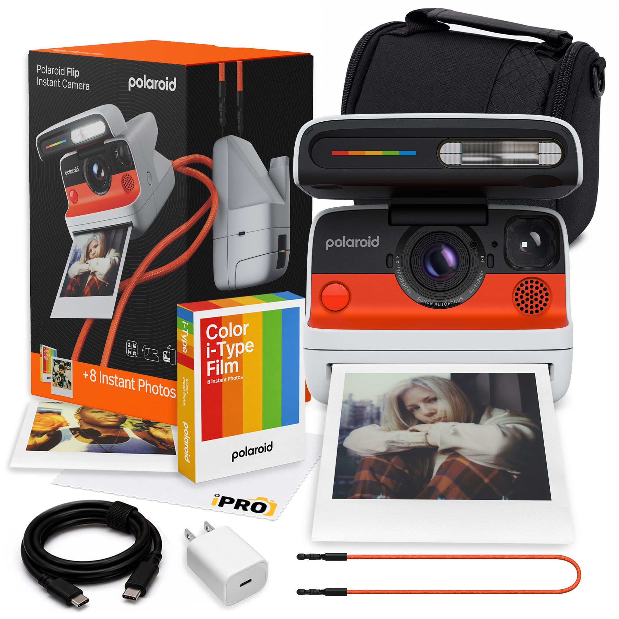 Polaroid Flip Instant Camera in White + Film (8 Exposures) Bundle | Polaroid Camera with Film, Sonar Autofocus, 4-Lens System, Ideal for Travel, Parties & Instant Photography-picture-15