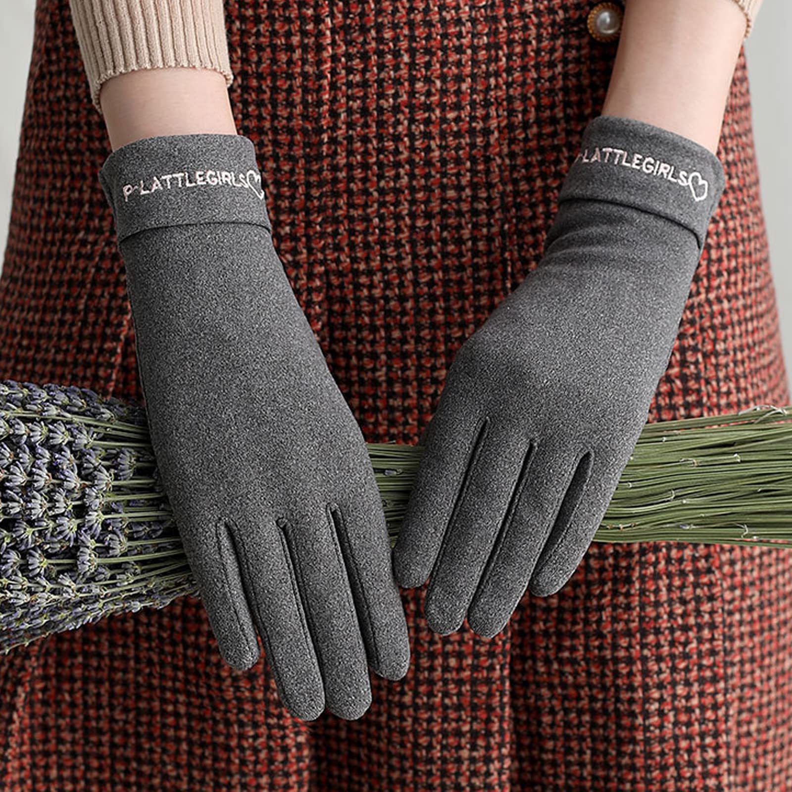 Gant Thermique Anti Froid Gant Polaire Femme Gants D'hiver Chauds Coupe-vent U00e0 U00e9cran Tactile Avec Doublure Gants Thermiques Femme Gant Tactile