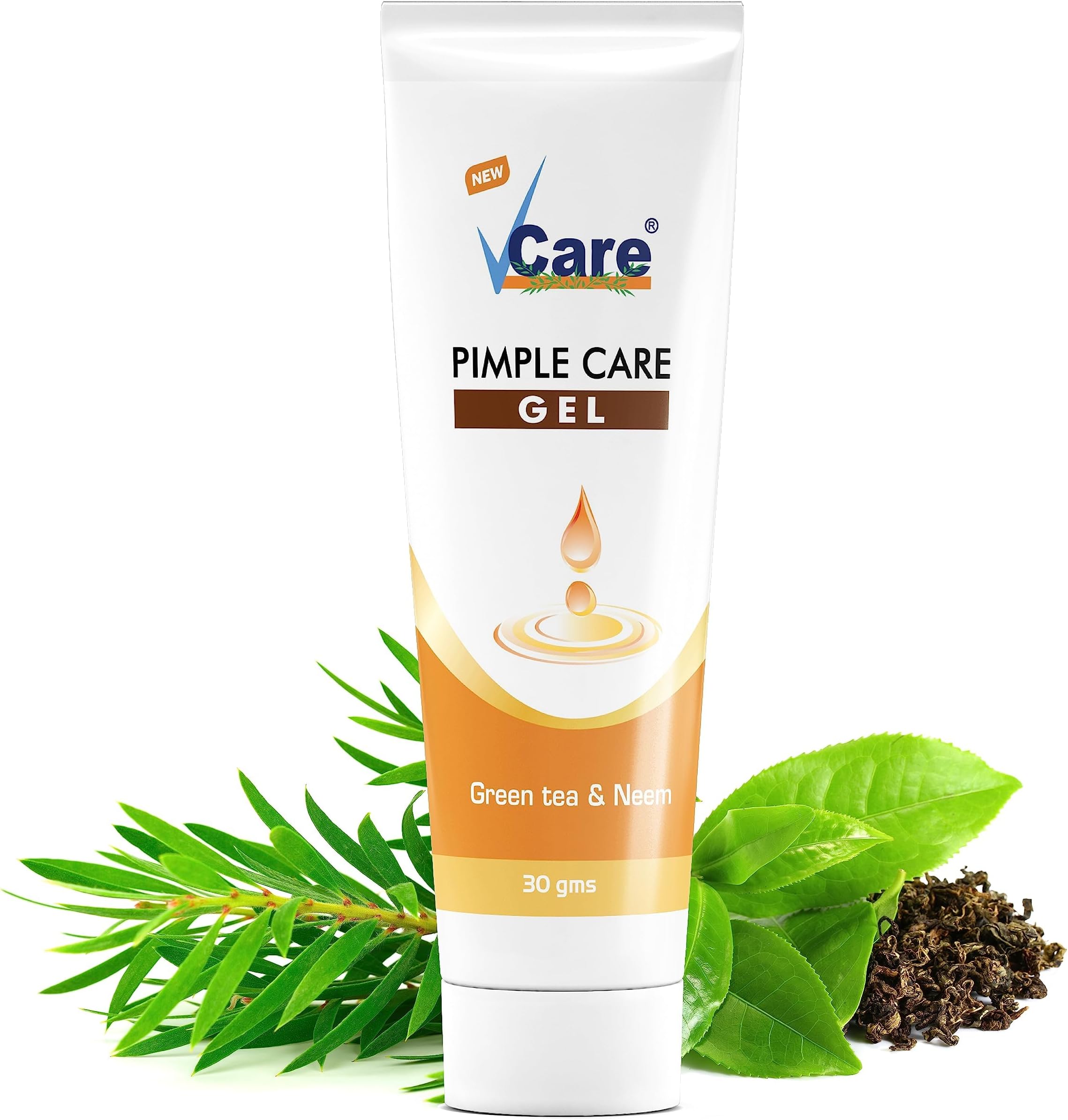- Pimple Care Gel for All Skin Types 30g with Green Tea and Neem for Pimple Patches Removal Face Care Cream|Dark Spot Removal Cream Suitable for Men and Women Pack of 1