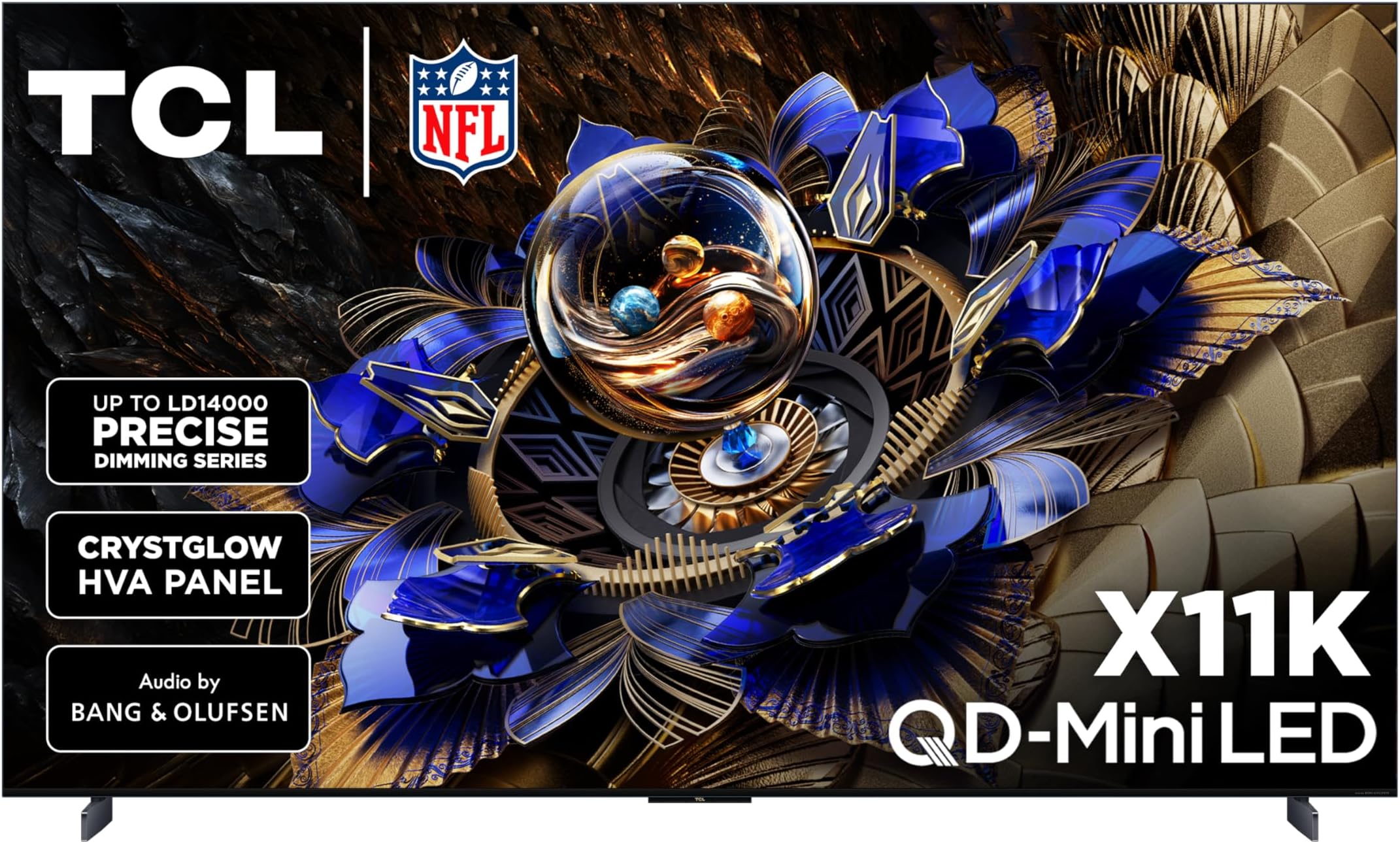 85-Inch Class X11K Series QD-Mini LED 4K UHD Google Smart TV Ultra Premium Mini-LED TV - QLED, 144hz, Anti-Reflective Screen, Bang & Olufsen Audio, Dolby Atmos (85X11K, 2025 Model)
