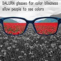 Vista 6 de Gafas daltónicas para hombres, uitable para uso en interiores y exteriores Gafas daltónicas