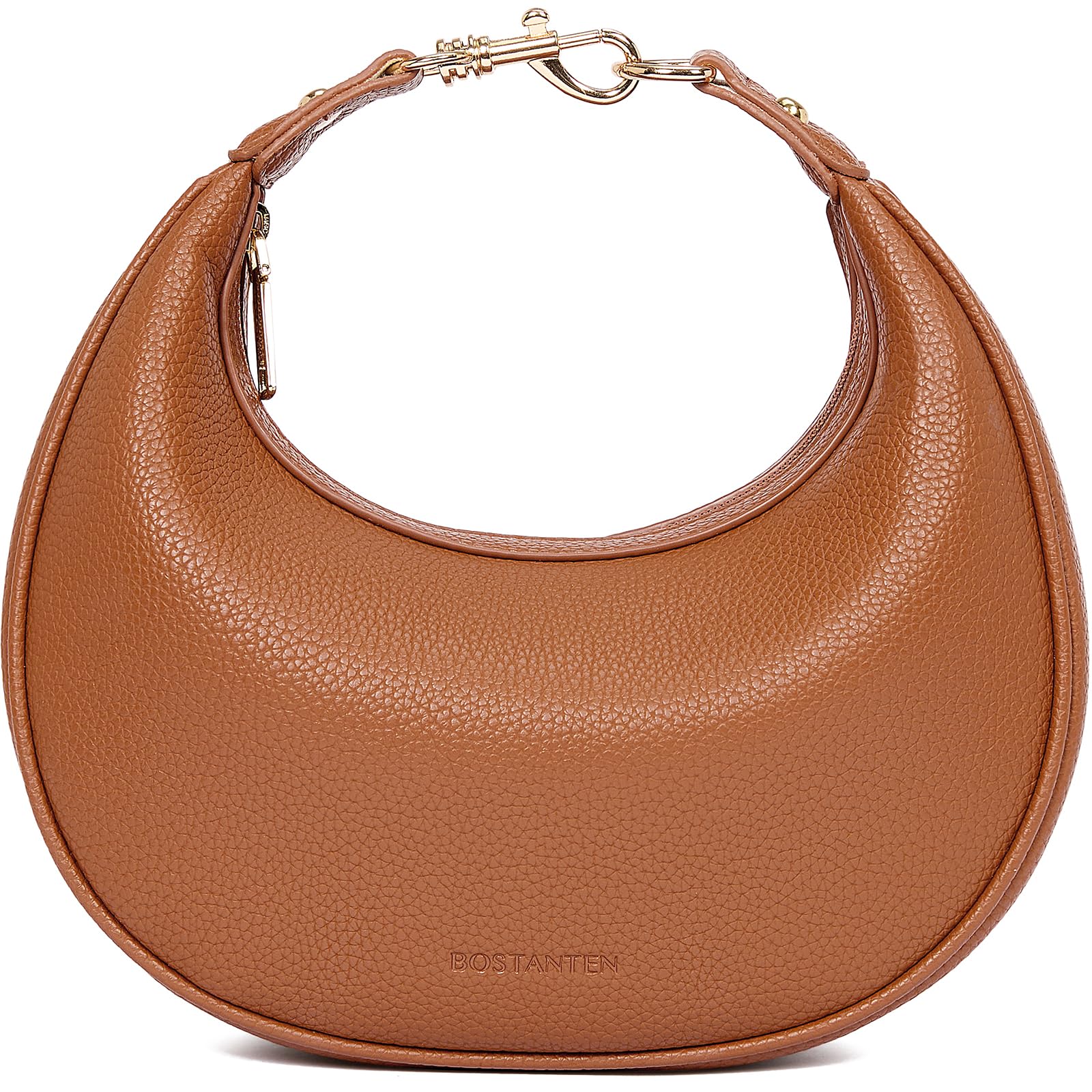 BOSTANTEN Crossbody Purse Small Crescent Shoulder Bags for Women Trendy Vegan Leather Clutch Handbag Removable Strap