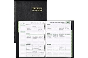 2024 Weekly Planner Spiral Bound 8x11 - Essential Productivity Tool for 2024-2025
