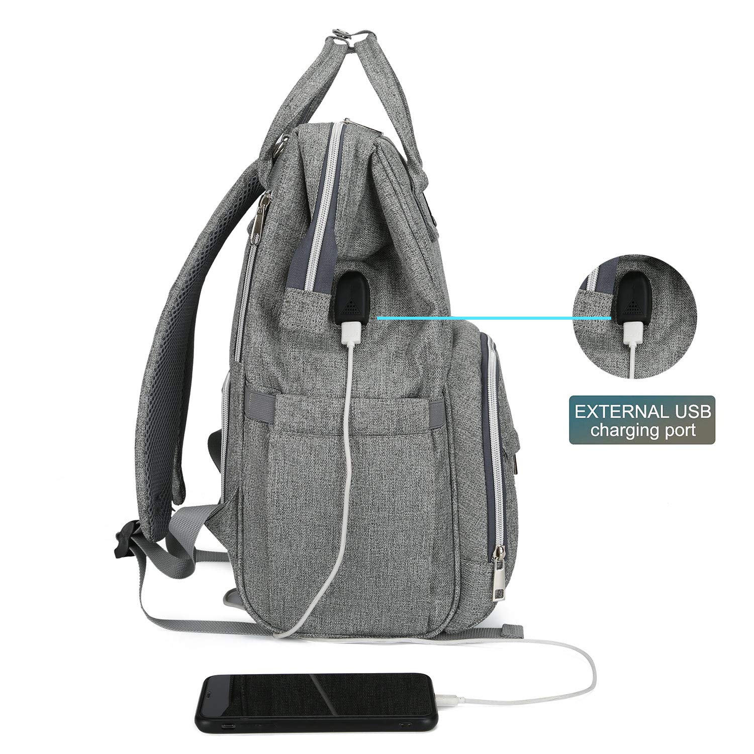 Diaper Bag Backpack,COCOCKA Large Baby 
